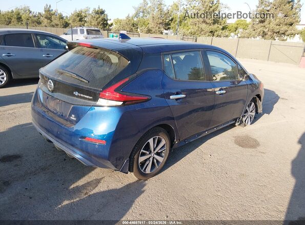 1N4BZ1BV4MC556819 2021 NISSAN LEAF Dark Blue Задняя правая четверть