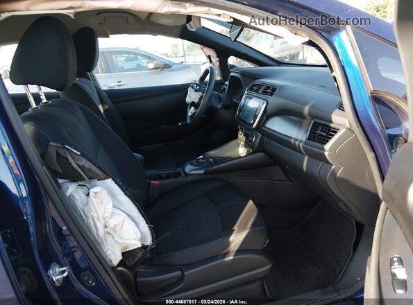 1N4BZ1BV4MC556819 2021 NISSAN LEAF Dark Blue Вид салона спереди