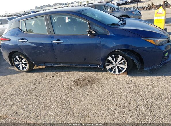 1N4BZ1BV4MC556819 2021 NISSAN LEAF Dark Blue Вид спереди
