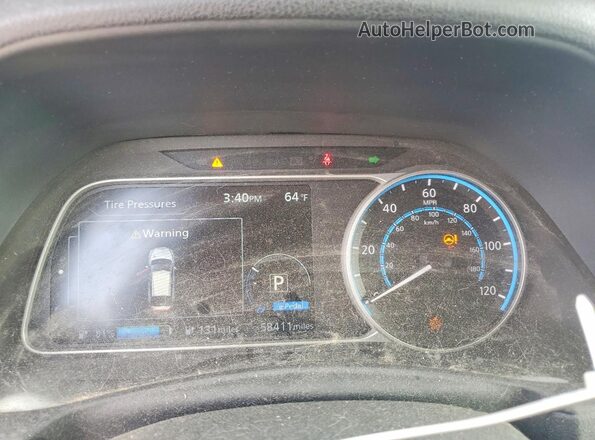 1N4BZ1CP0KC320911 2019 NISSAN LEAF Black Vista del cuadro de instrumentos