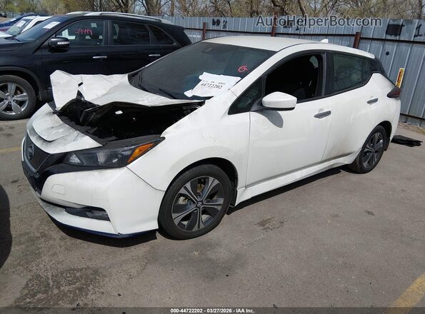 1N4BZ1CP6LC311552 2020 NISSAN LEAF White Vista tres cuartos delantera izquierda