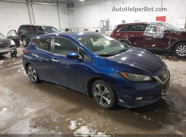 1N4BZ1CV3MC553473 2021 NISSAN LEAF Blue Front right