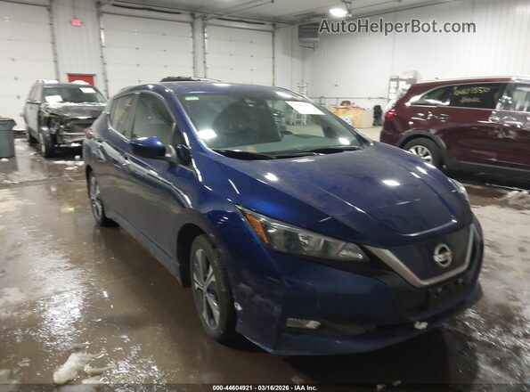 1N4BZ1CV3MC553473 2021 NISSAN LEAF Blue Front view