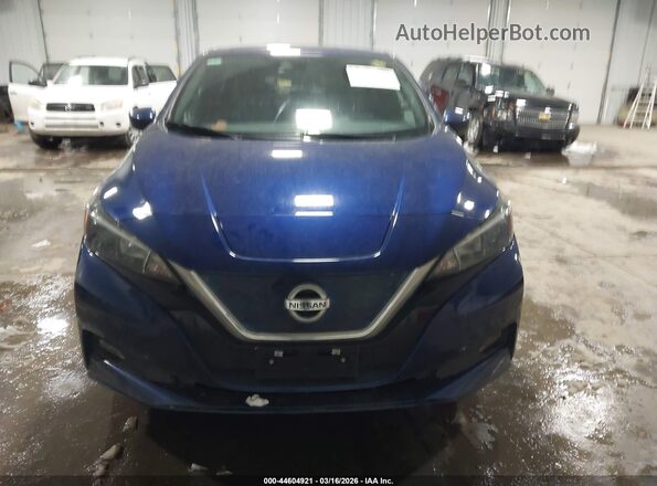 1N4BZ1CV3MC553473 2021 NISSAN LEAF Blue Instrument cluster view
