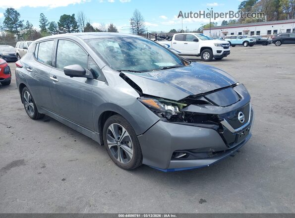 1N4BZ1DP2LC305049 2020 NISSAN LEAF Серый Передняя правая четверть