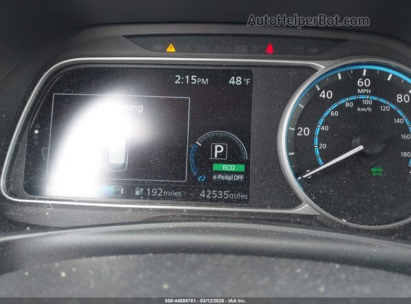 1N4BZ1DP2LC305049 2020 NISSAN LEAF Серый Вид задних сидений