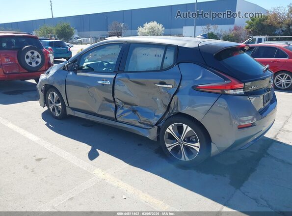 1N4BZ1DV7MC555399 2021 NISSAN LEAF Серый Задняя левая четверть