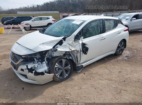 1N4BZ1DV9MC554397 2021 NISSAN LEAF Белый Передняя левая четверть