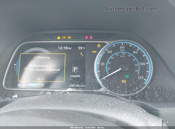 1N4BZ1DV9MC554397 2021 NISSAN LEAF Белый Вид задних сидений