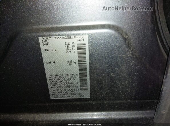 1N4CZ1CV1SC559225 2025 NISSAN LEAF Gray Vista del compartimento del motor