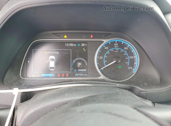 1N4CZ1CV4PC551465 2023 NISSAN LEAF Белый Вид щитка приборов