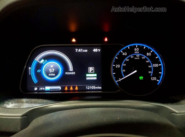 1N4CZ1CV5RC554166 2024 NISSAN LEAF Серебряный Вид щитка приборов