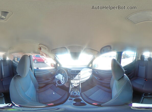 1N4CZ1CV6PC560619 2023 NISSAN LEAF Белый Панорамный вид салона 360°