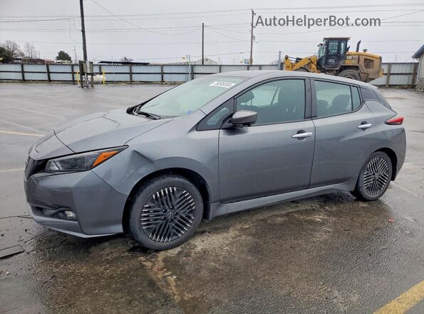 1N4CZ1CV8PC551176 2023 NISSAN LEAF Серый Передняя левая четверть