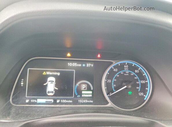 1N4CZ1CV8PC551176 2023 NISSAN LEAF Серый Вид щитка приборов