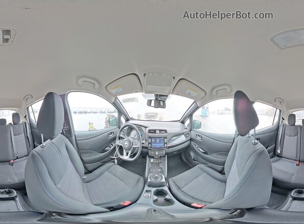 1N4CZ1CV8PC551176 2023 NISSAN LEAF Серый Вид наклейки с VIN-кодом