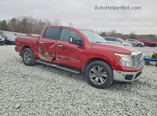 1N6AA1E6XKN528796 2019 NISSAN TITAN Бордовый Передняя правая четверть