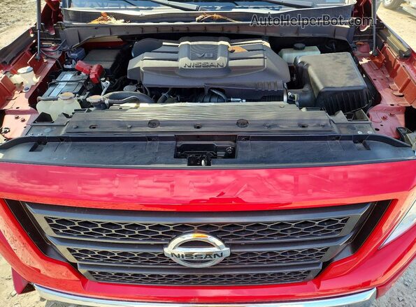 1N6AA1EF1NN100152 2022 NISSAN TITAN Красный Вид задней части салона