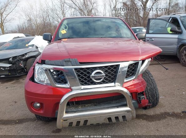1N6AD0CW4JN752052 2018 NISSAN FRONTIER Красный Вид щитка приборов