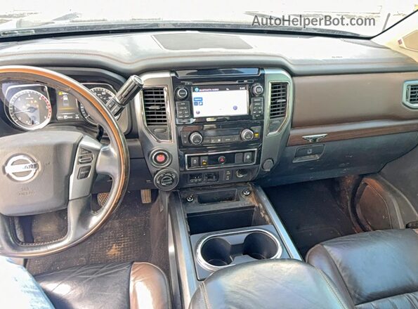 1N6BA1F41GN505027 2016 NISSAN TITAN Черный Вид щитка приборов