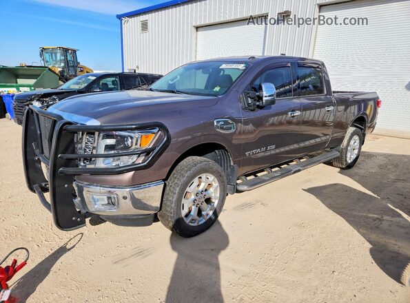1N6BA1F4XGN512865 2016 NISSAN TITAN Серый Передняя левая четверть