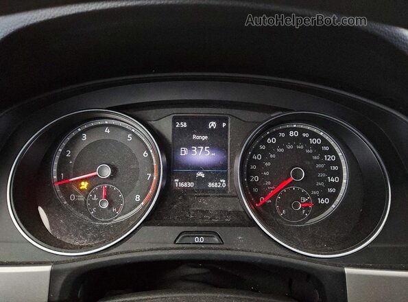 1V2AC2CAXLC200560 2020 VOLKSWAGEN ATLAS Белый Вид щитка приборов