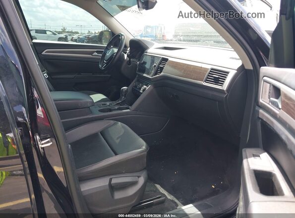 1V2DR2CA1JC587718 2018 VOLKSWAGEN ATLAS Black Widok wnętrza z przodu