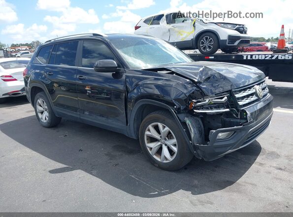 1V2DR2CA1JC587718 2018 VOLKSWAGEN ATLAS Black Przód prawy