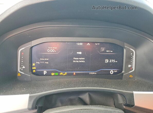 1V2HR2CA4PC535543 2023 VOLKSWAGEN ATLAS White Вид щитка приладів