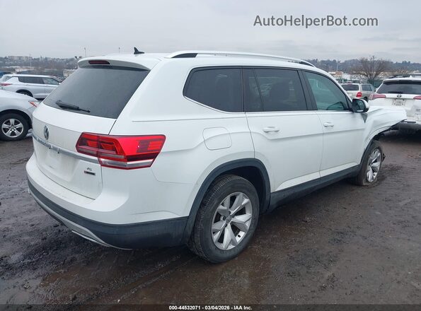 1V2HR2CA7JC500809 2018 VOLKSWAGEN ATLAS Белый Задняя правая четверть