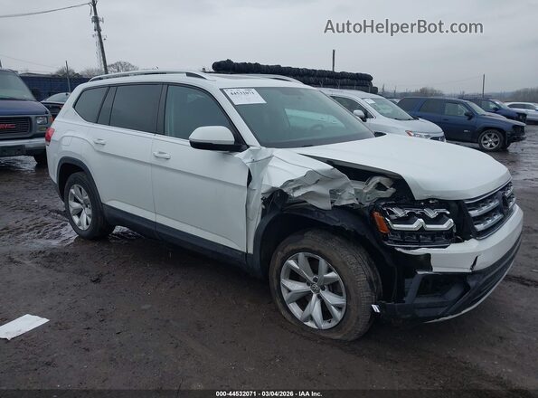 1V2HR2CA7JC500809 2018 VOLKSWAGEN ATLAS Белый Передняя правая четверть