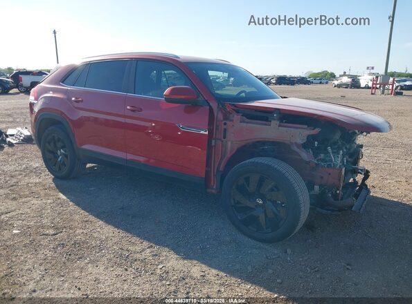 1V2JE2CA3SC220349 2025 VOLKSWAGEN ATLAS Красный Передняя правая четверть