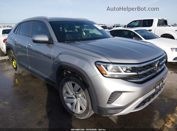 1V2JE2CA6MC237164 2021 VOLKSWAGEN ATLAS Серебряный Передняя правая четверть