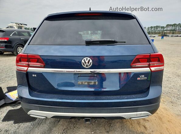 1V2KR2CA9JC579776 2018 VOLKSWAGEN ATLAS Синий Вид сзади
