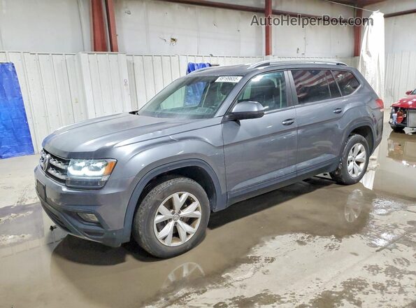 1V2LR2CA1KC511641 2019 VOLKSWAGEN ATLAS Gray Առջևի ձախ երեք քառորդ տեսարան
