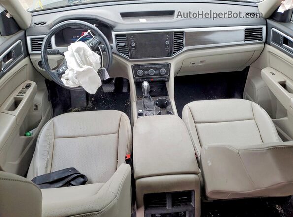 1V2MR2CA1KC511014 2019 VOLKSWAGEN ATLAS Black წინა პანელის ხედი