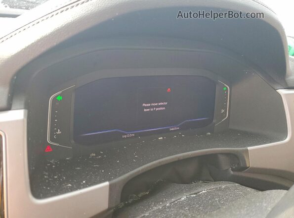 1V2NR2CA3KC596202 2019 VOLKSWAGEN ATLAS Серебряный Вид щитка приборов