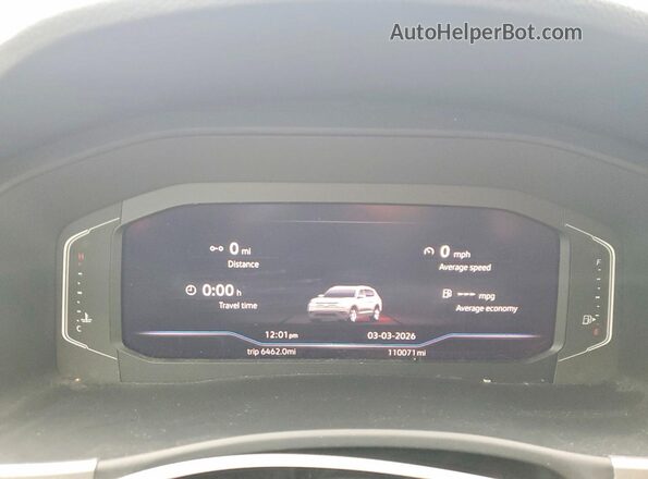 1V2NR2CA5KC610181 2019 VOLKSWAGEN ATLAS Серый Вид щитка приборов