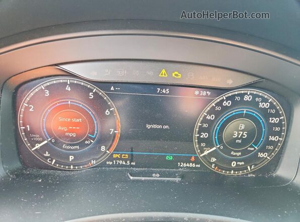 1V2NR2CA8JC503687 2018 VOLKSWAGEN ATLAS Silver Vista del cuadro de instrumentos