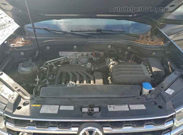 1V2RR2CA2KC526854 2019 VOLKSWAGEN ATLAS Синий Вид подкапотного пространства