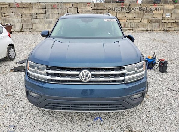 1V2UR2CA4KC613889 2019 VOLKSWAGEN ATLAS Синий Вид спереди