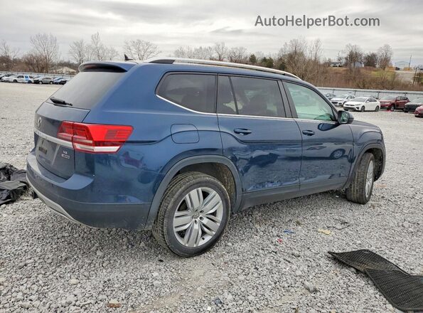 1V2UR2CA4KC613889 2019 VOLKSWAGEN ATLAS Синий Задняя правая четверть