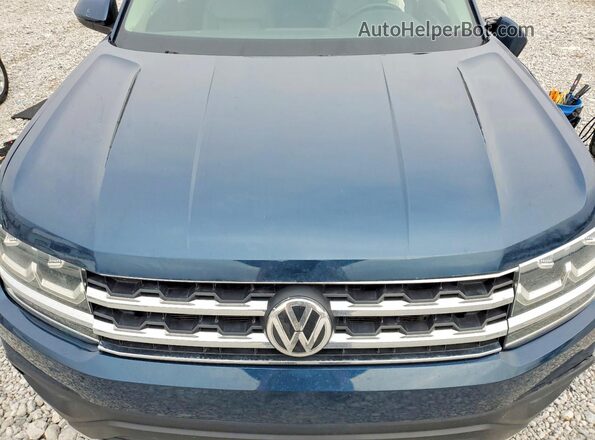 1V2UR2CA4KC613889 2019 VOLKSWAGEN ATLAS Синий Вид подкапотного пространства