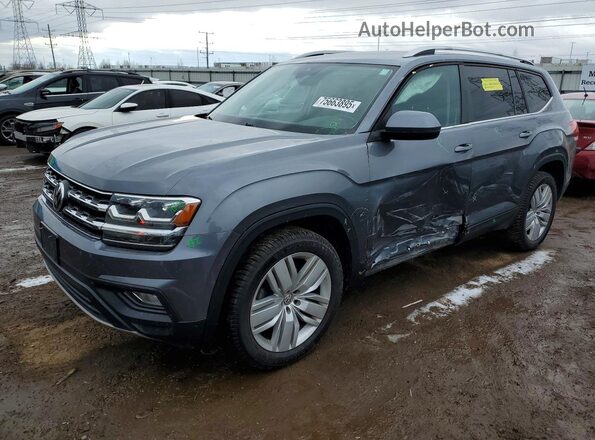 1V2UR2CA5KC563908 2019 VOLKSWAGEN ATLAS Серый Передняя левая четверть