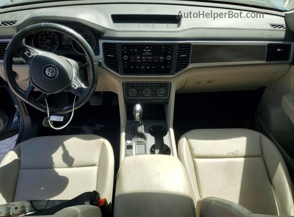 1V2WR2CA3KC560742 2019 VOLKSWAGEN ATLAS Синий Вид панели приборов