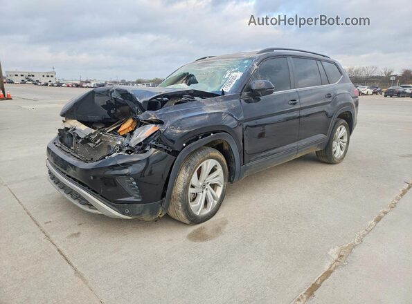 1V2WR2CA9MC608750 2021 VOLKSWAGEN ATLAS Черный Передняя левая четверть