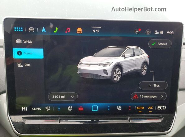 1V2WSPE85SC011202 2025 VOLKSWAGEN ID.4 Серый Вид щитка приборов