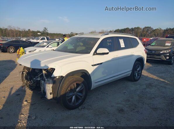 1V2YR2CA4KC587618 2019 VOLKSWAGEN ATLAS White წინა მარცხენა ხედი სამი მეოთხედიდან