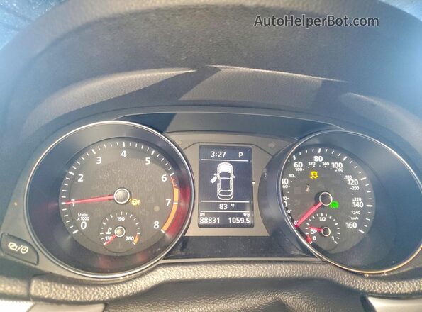1VWAA7A37JC044240 2018 VOLKSWAGEN PASSAT Черный Вид щитка приборов