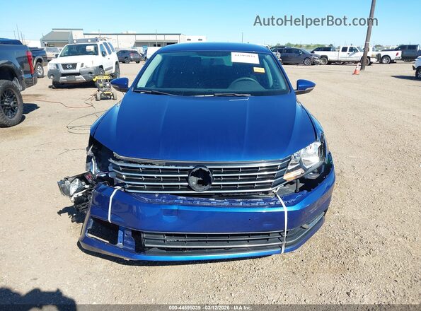 1VWAS7A37GC019425 2016 VOLKSWAGEN PASSAT Синий Вид задней части салона